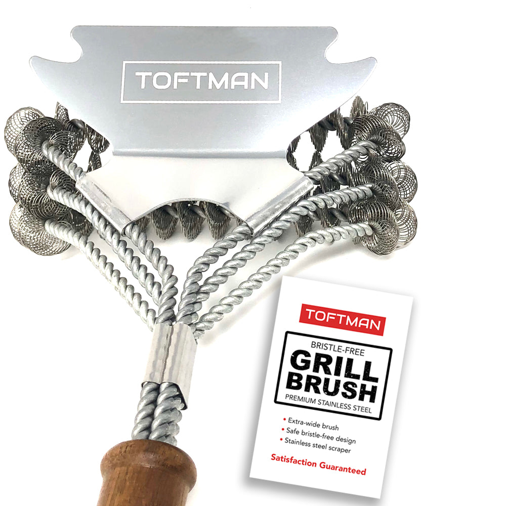 Safe Grill Brush - Bristle Free BBQ Grill Brush - Rust Resistant